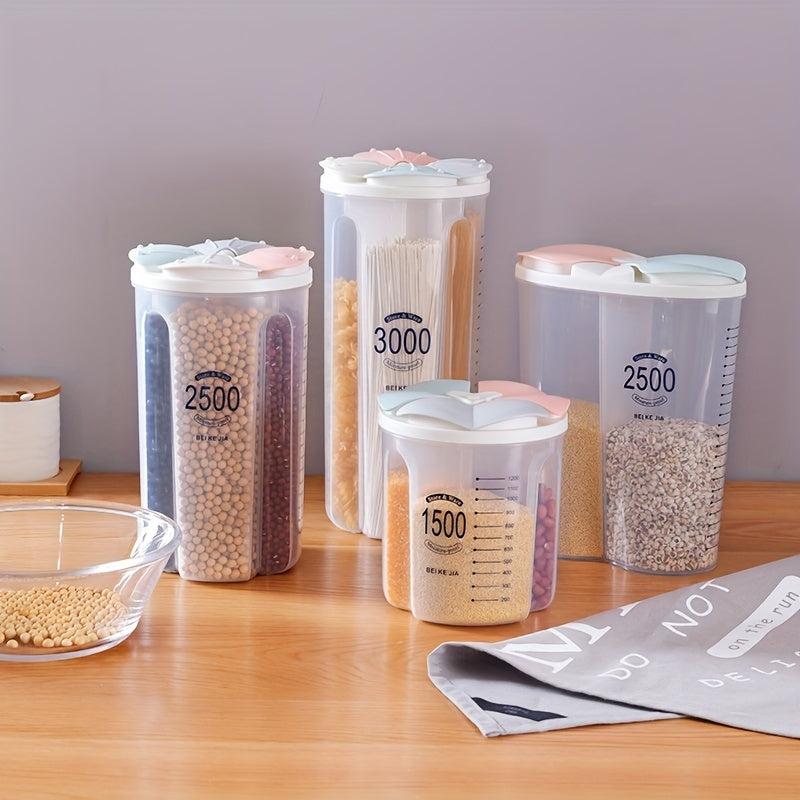 1pc Airtight Food Storage Containers Clear Square Tanks