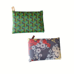 2pcs Large Capacity Plant Printed Folding Bag Eco friendly Shopping Bag