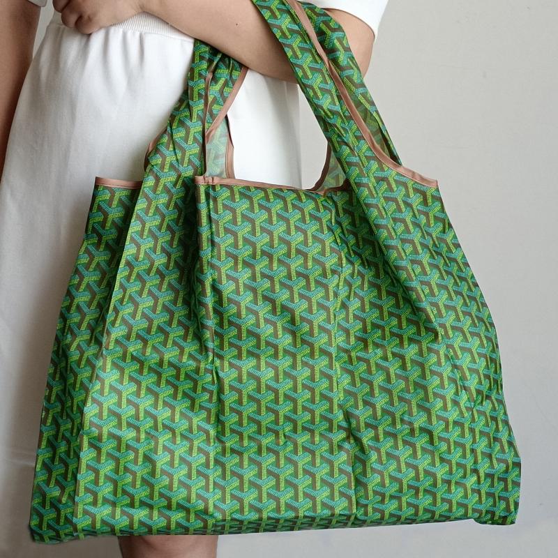2pcs Large Capacity Plant Printed Folding Bag Eco friendly Shopping Bag