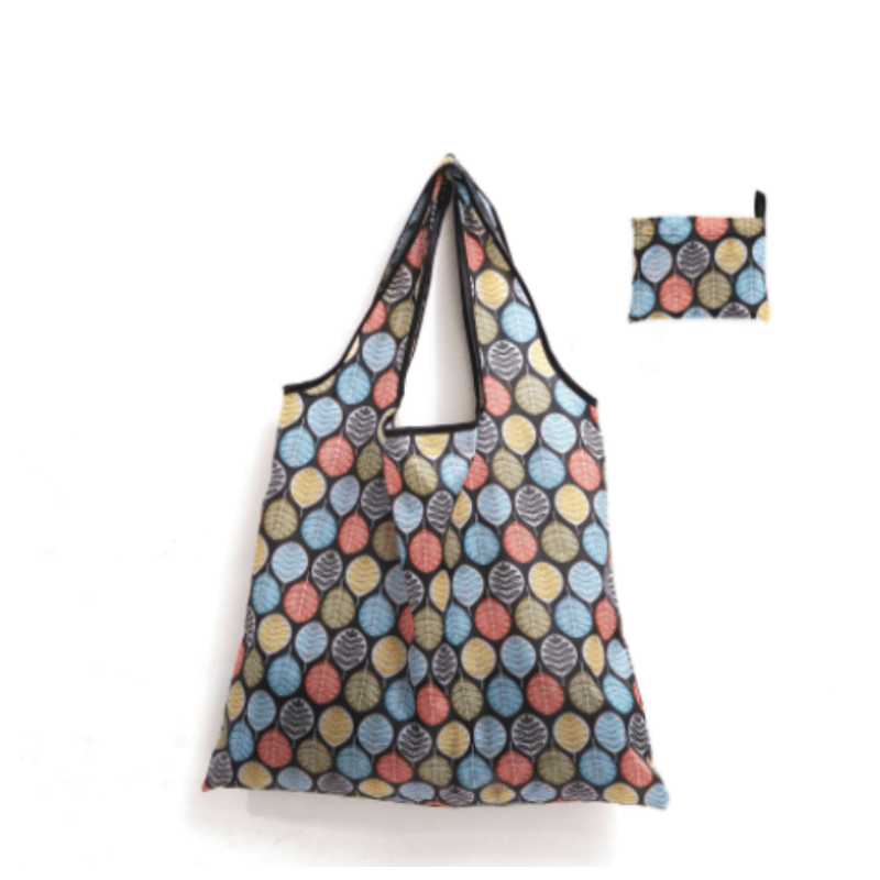 3pcs Floral Print Reusable Shopping Tote Bag Large Capacity Foldable Handbag