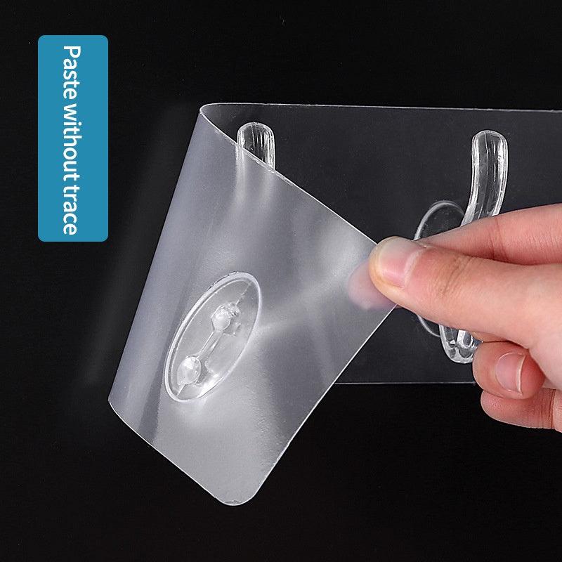 2pcs Transparent Hanging Hooks Kitchen Utensil Holder