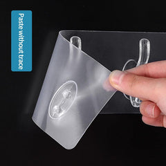 2pcs Transparent Hanging Hooks Kitchen Utensil Holder