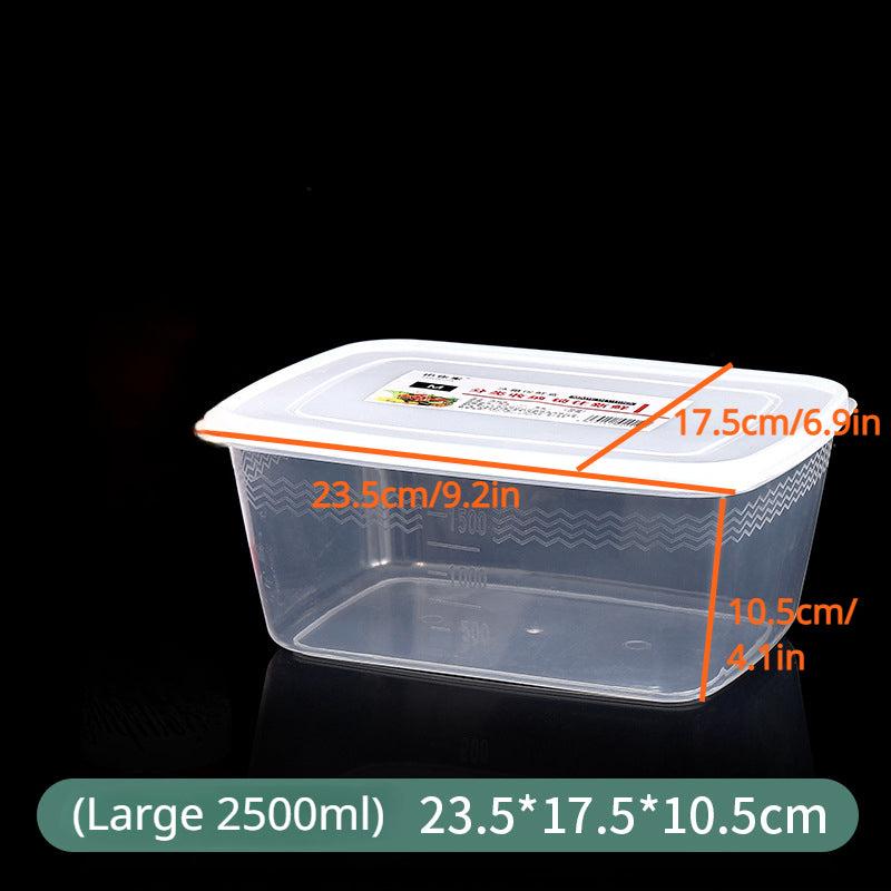 3pcs Kitchen Refrigerator Fresh-keeping Box Microwave Lunch Box