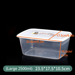 3pcs Kitchen Refrigerator Fresh-keeping Box Microwave Lunch Box