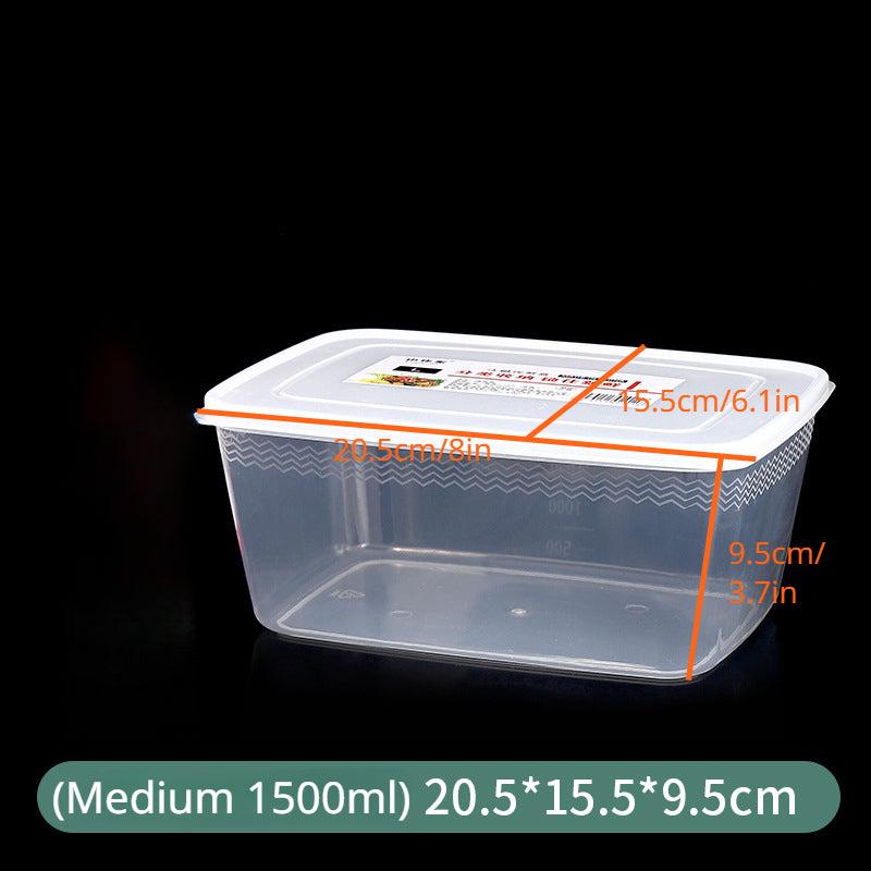 3pcs Kitchen Refrigerator Fresh-keeping Box Microwave Lunch Box