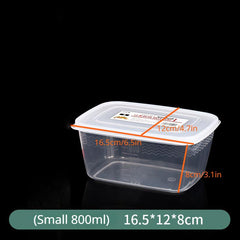 3pcs Kitchen Refrigerator Fresh-keeping Box Microwave Lunch Box