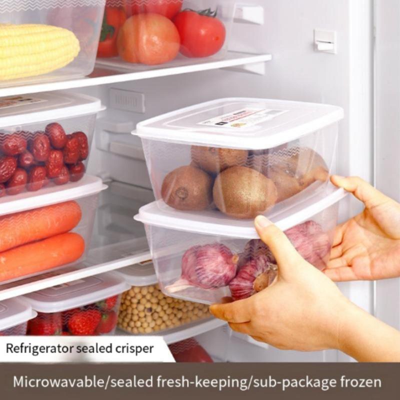 3pcs Kitchen Refrigerator Fresh-keeping Box Microwave Lunch Box