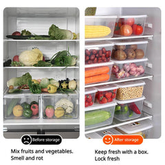 3pcs Kitchen Refrigerator Fresh-keeping Box Microwave Lunch Box