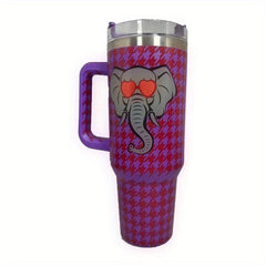 40oz Stainless Steel Tumbler Elephant Cup With Handle