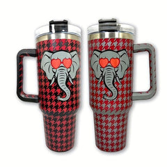 40oz Stainless Steel Tumbler Elephant Cup With Handle