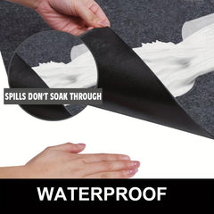 Under Sink Mat 24x30 in Durable Waterproof Absorbent Shelf Liner Grey