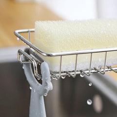 Stainless Steel Sink Drain Rack for Kitchen, Bathroom Supplies