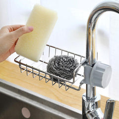 Stainless Steel Sink Drain Rack for Kitchen, Bathroom Supplies