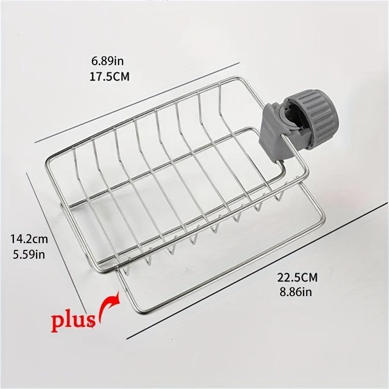 Stainless Steel Sink Drain Rack for Kitchen, Bathroom Supplies