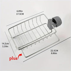 Stainless Steel Sink Drain Rack for Kitchen, Bathroom Supplies