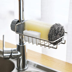 Stainless Steel Sink Drain Rack for Kitchen, Bathroom Supplies