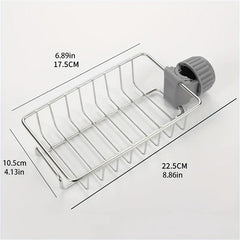 Stainless Steel Sink Drain Rack for Kitchen, Bathroom Supplies
