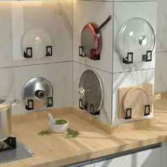 Stainless Steel Pot Cover Racks Storage Kitchen Wall mounted Cutting Board Rack
