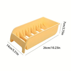 1pc Kitchen Drain Bowl And Dish Storage Rack Single Layer Household Supplies