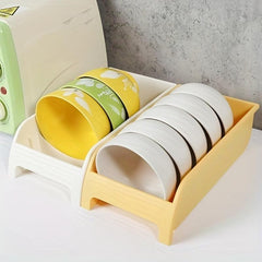 1pc Kitchen Drain Bowl And Dish Storage Rack Single Layer Household Supplies