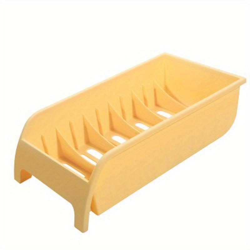 1pc Kitchen Drain Bowl And Dish Storage Rack Single Layer Household Supplies