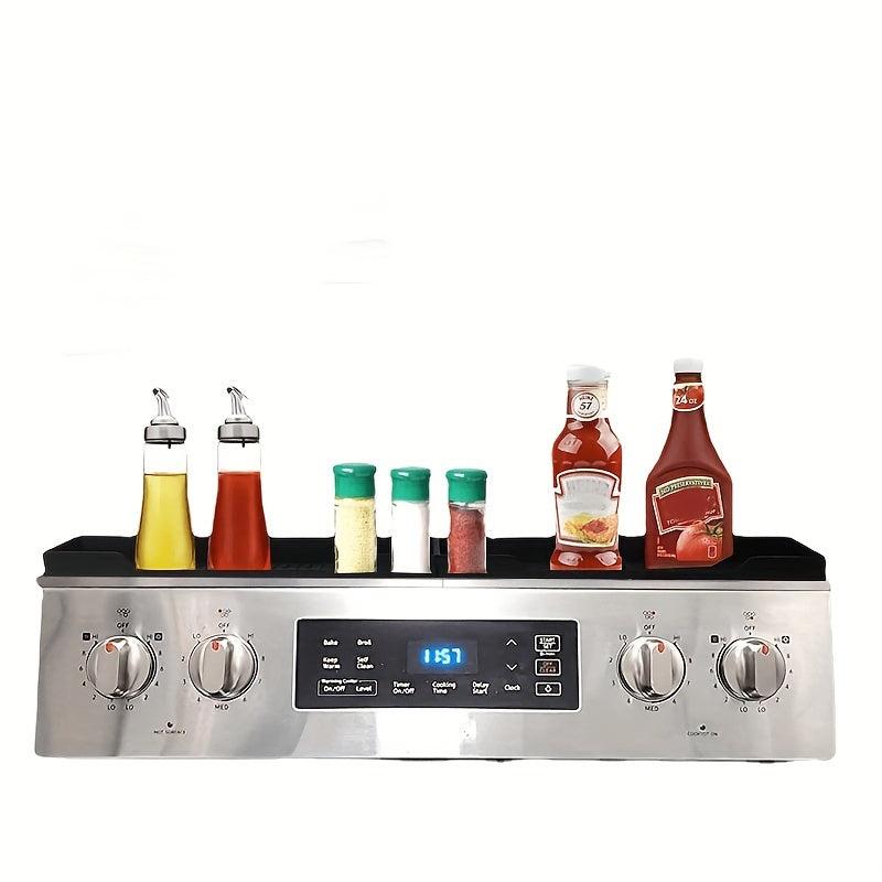 2pcs Magnetic Stove Top Shelf Silicone Kitchen Organizer Over Stove Spice Rack