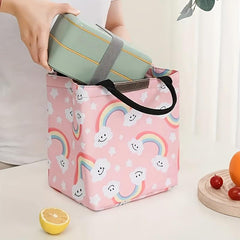 Cartoon Printed Lunch Bag Insulated Bento Bag