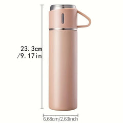 500ml Stainless Steel Vacuum Flask Insulated Water Bottle for Hot Cold Beverages