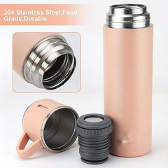 500ml Stainless Steel Vacuum Flask Insulated Water Bottle for Hot Cold Beverages