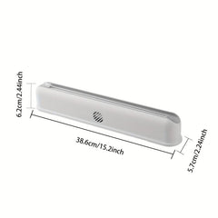 Magnetic Plastic Wrap Dispenser with Slide Cutter - Suction Cup Type