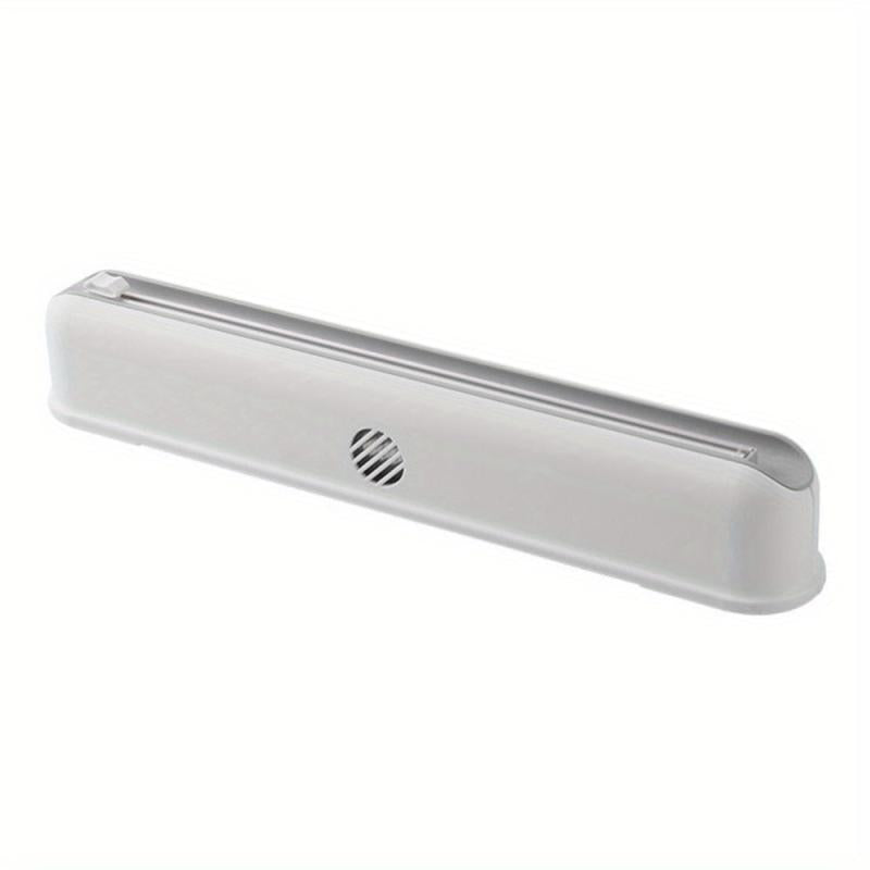 Magnetic Plastic Wrap Dispenser with Slide Cutter - Suction Cup Type
