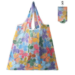 5pcs 10pcs Reusable Grocery Bag Floral Square Bag Portable Folding Bag