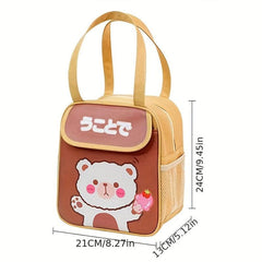Large Capacity Bento Bag for Office Picnic Hand Washable Thermal Bag