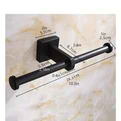 304 Stainless Steel Toilet Roll Holder Double Roll Bathroom Toilet Paper Shelf