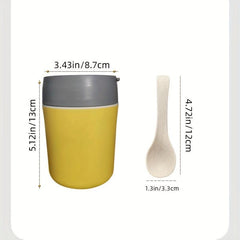Stainless Steel Portable Oatmeal Cup with Lid