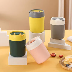 Stainless Steel Portable Oatmeal Cup with Lid
