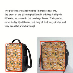 Cartoon Christmas Outdoor Picnic Bag Insulated Lunch Bag