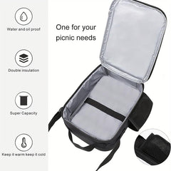 Cartoon Christmas Outdoor Picnic Bag Insulated Lunch Bag