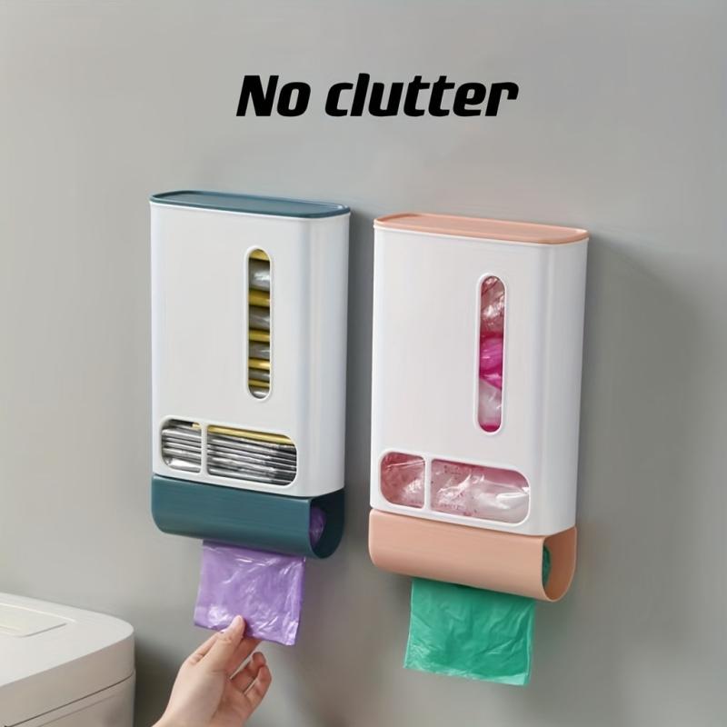 Garbage Bag Storage Box Plus Size Wall mounted Plastic Bag Organizer