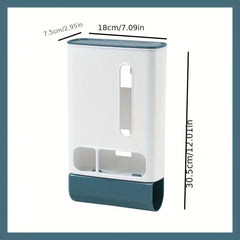 Garbage Bag Storage Box Plus Size Wall mounted Plastic Bag Organizer