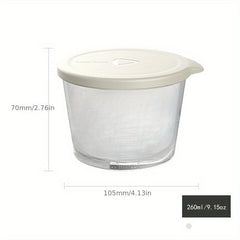 260ml Glass Fresh keeping Box Easy Open Lid Leakproof Food Storage Container