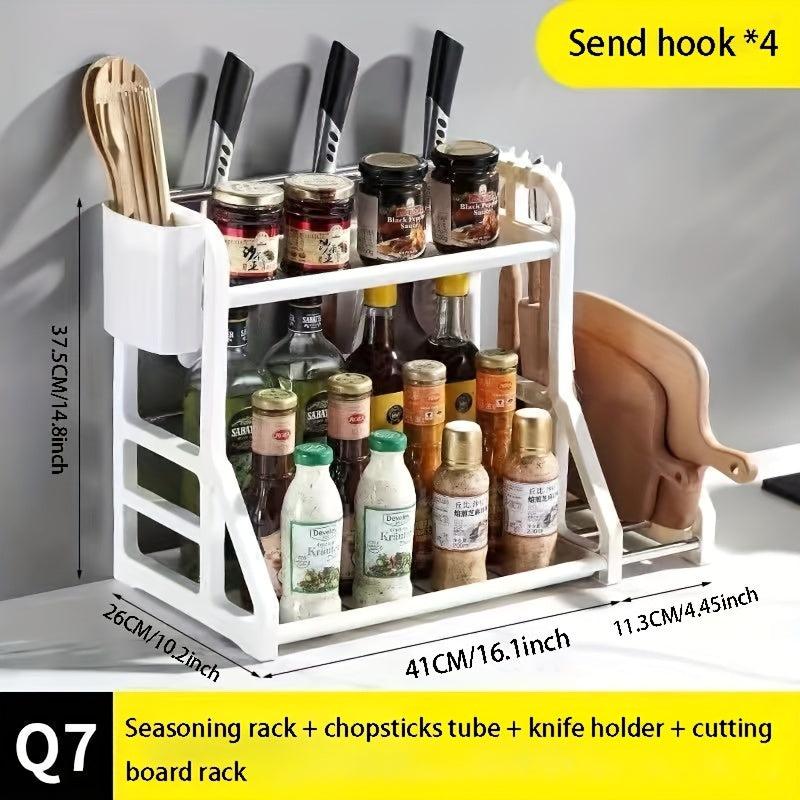 Kitchen Spice Rack with Holder Seasoning Storage for Countertop