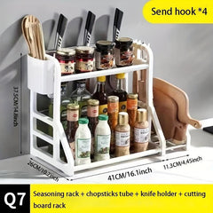 Kitchen Spice Rack with Holder Seasoning Storage for Countertop
