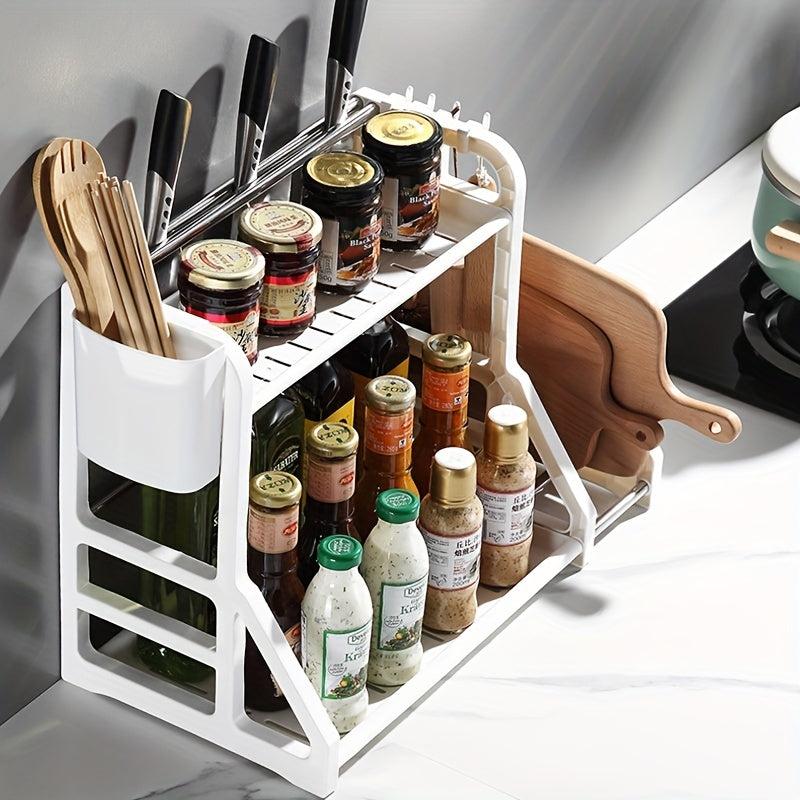 Kitchen Spice Rack with Holder Seasoning Storage for Countertop