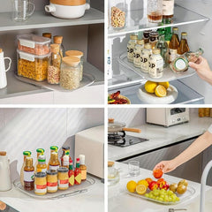 Square Lazy Susan Organizer Turntable Storage Box