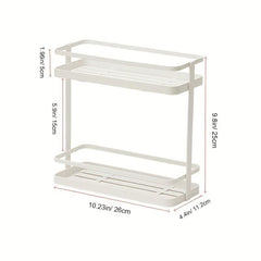 2 Tier Spice Seasoning Rack Organizer Holder Shelf Kitchen Pantry Bathroom