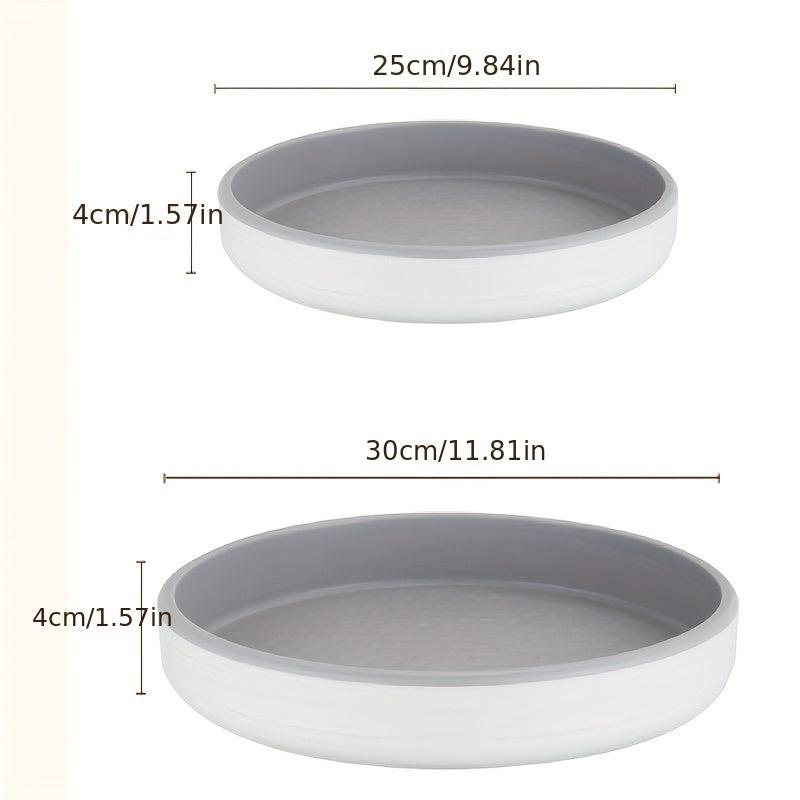 Rotatable Round Spice Rack Seasoning Storage Lazy Susan Tray