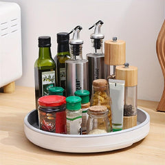 Rotatable Round Spice Rack Seasoning Storage Lazy Susan Tray