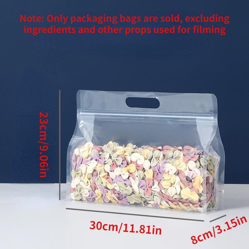 10pcs Reusable Silicone Food Storage Bags Leakproof Organizer Snack Clear