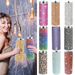 1pc Studded Tumbler 20oz Stainless Steel Water Bottle Insulated Cup
